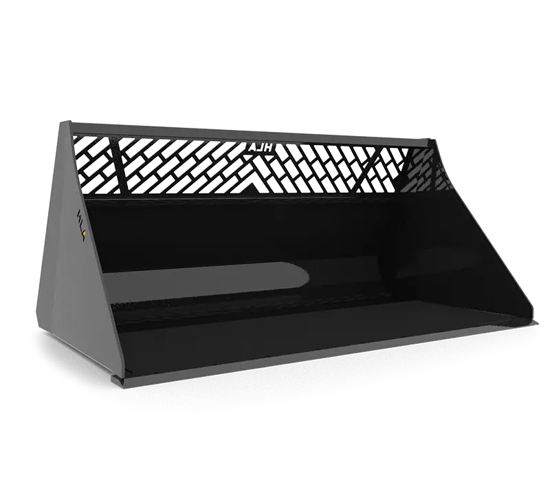 Hla Attachments | High Volume Skid Steer Snow Bucket | Model Sbsn Series | Widths 60" To 120" | Heavy-Duty 3/16" Steel | For Tractor 1