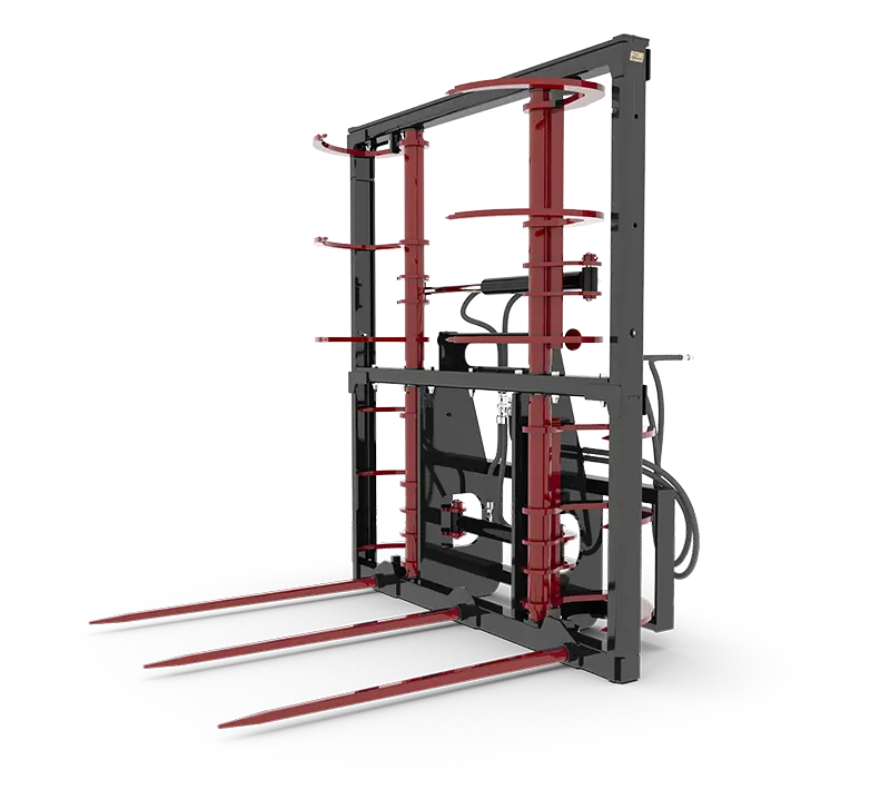 Hla Attachments | Hydraulic Bale Claw | Model Bc647232 | Width 64" | Tine Spacing 23" Inches | For Skid Steers & Tractor Loaders 1