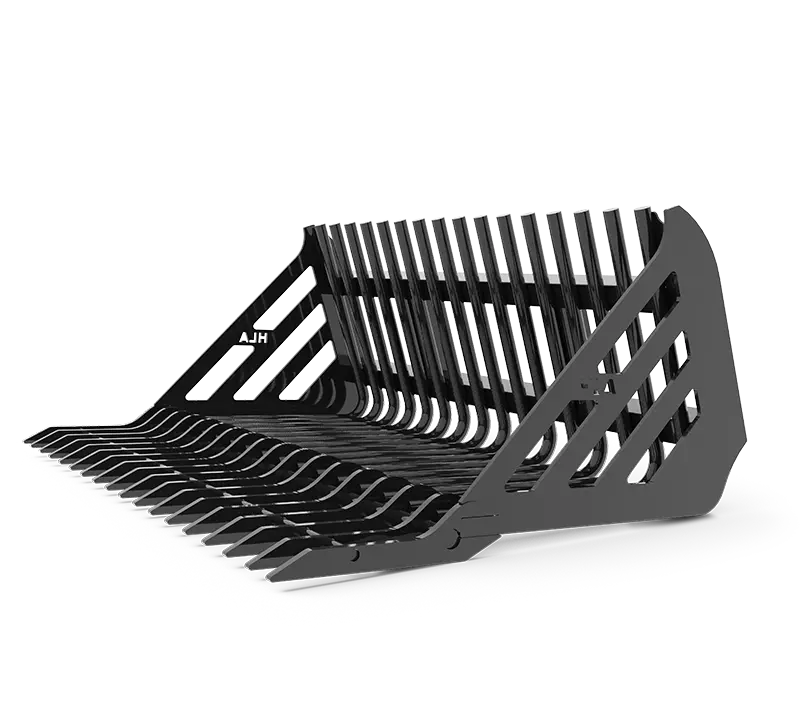 HLA Retainer-Style Stone Fork for Skid Steer – HD Models (98″, 103″, 108″)