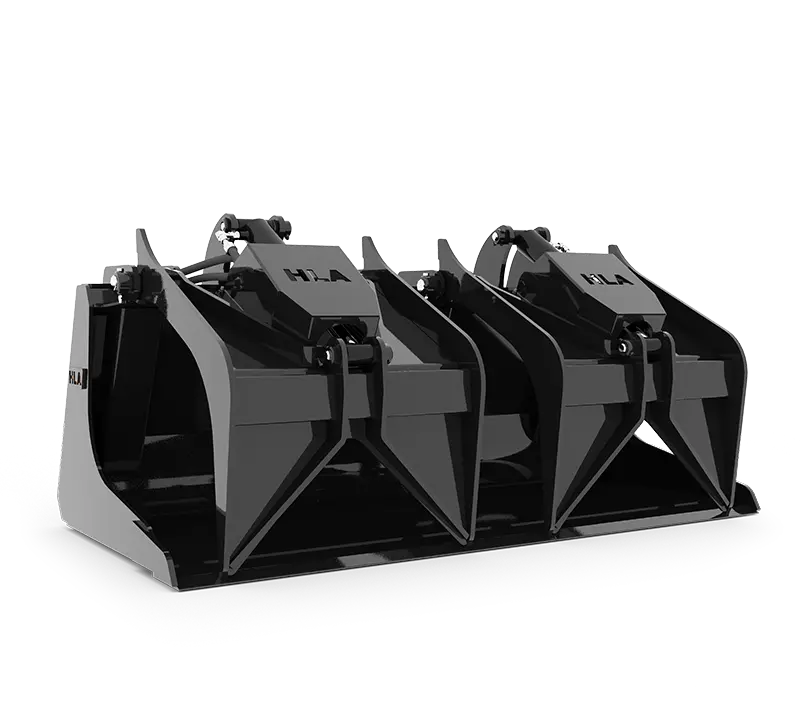 HLA Scrap Grapple Bucket for Skid Steer – 54″ to 78″ Width, No Mount Included