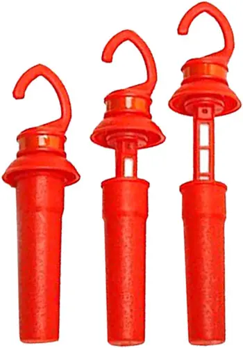 Hme Seal-Tite Drop Wick Scent Dispenser | 3 Dispensers + 3 Replacement Felts | Orange 1
