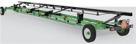 Horst Draper Header Wagon – CHCFX Series, 33–52 Ft Top Rail, Designed for ~100 HP Tractor Tow