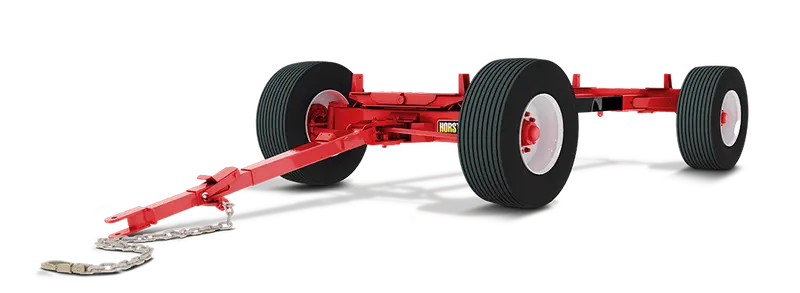Horst Wagons 4-Wheel Heavy-Duty Wagon Gears | Model 485 | Capacity 24 Tons | Standard Reach Length 10' | Wheelbase Adjustable 10' 7" - 12' 1" | For Agricultural & Heavy Transport Applications 1
