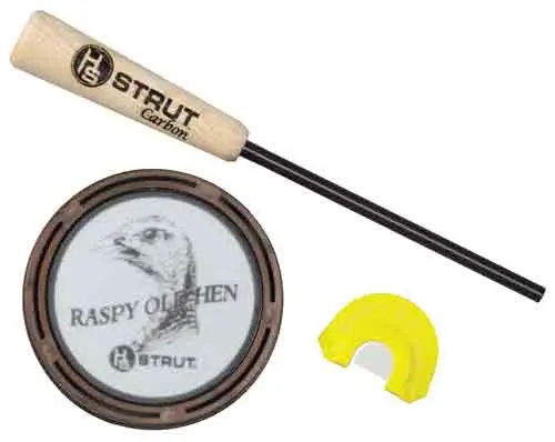 Hs Strut Turkey Call Pot Style - Raspy Old Hen Glass 1