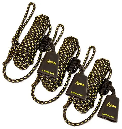Hss Lifeline 30' W/Single - Carabiner 3Pk 1