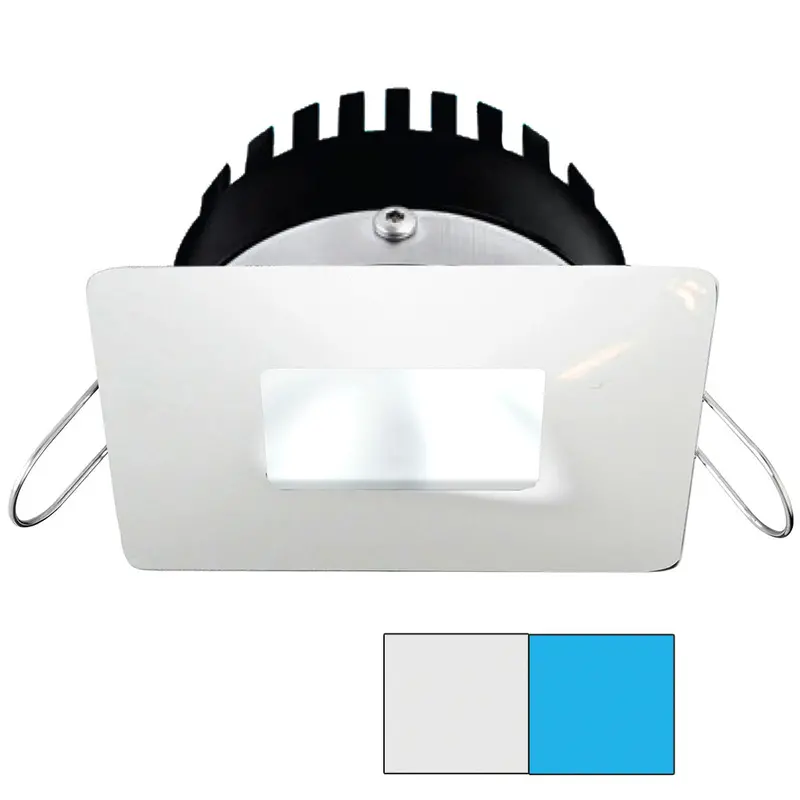 I2systems Apeiron Pro A506 - 6W Spring Mount Light - Square/Square - Cool White  Blue - White Finish [A506-34Aag-E] 1