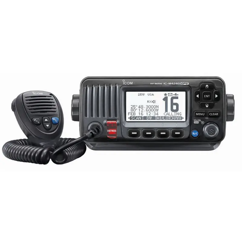 Icom Ic-M424g Fixed Mount Vhf W/Built-In Gps - Black [M424g 41] 1