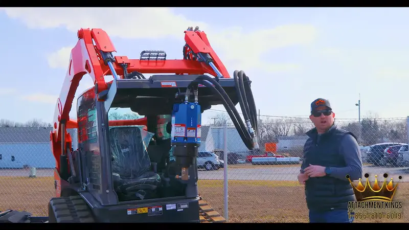 Ignite Attachments Direct-Drive Auger | Model 210Ph | Overall Width 45" | Hydraulic Flow 15-30 Gpm | For Skid Steers 1