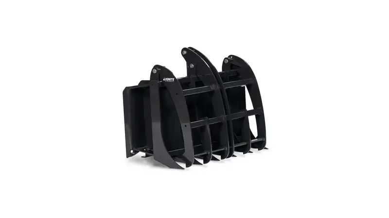 Ignite Attachments Mini Rake Grapple | Width 36" | Horsepower 20–30 Hp | Hydraulic Flow 5–15 Gpm | For Mini Track Loaders 2