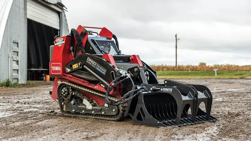 Ignite Attachments Mini Rock Grapple | Width 36" | Hydraulic Horsepower 7–15 Hp | Hydraulic Flow 5–15 Gpm | For Mini Track Loaders 1