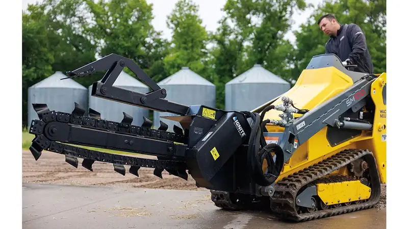 Ignite Attachments Mini Trencher | Depth 36" X Width 6" | Hydraulic Flow 8–15 Gpm | Mini Skid Steers 1