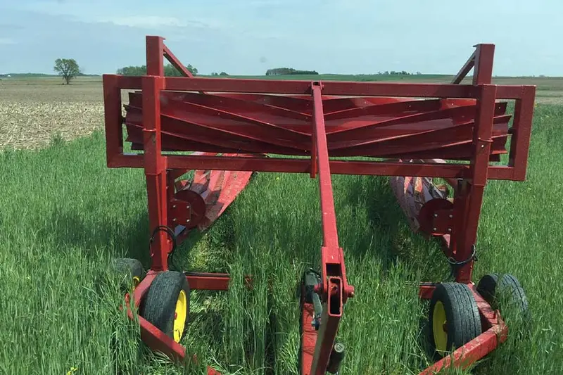 I&J Roller Crimpers | 40 Ft. Cover Crop Roller Mounted On A Harmes Trailed Frame | Model 940 | 150 Hp | Pull Type | For Tractors 1