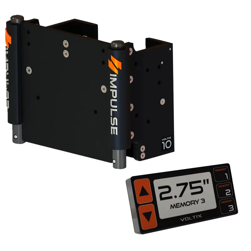 Impulse 10" Set Back Electric Jack Plate W/Smart Control - Black Anodized [75070-B] 1