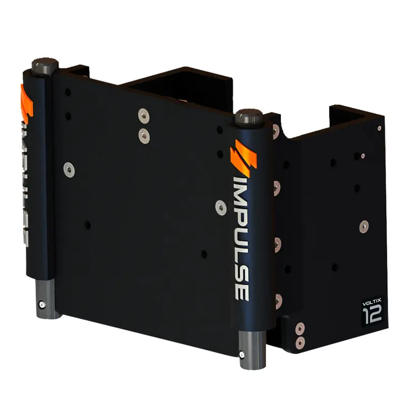 Impulse 12" Set Back Electric Jack Plate W/Standard Control - Black Anodize [75082-B] 1