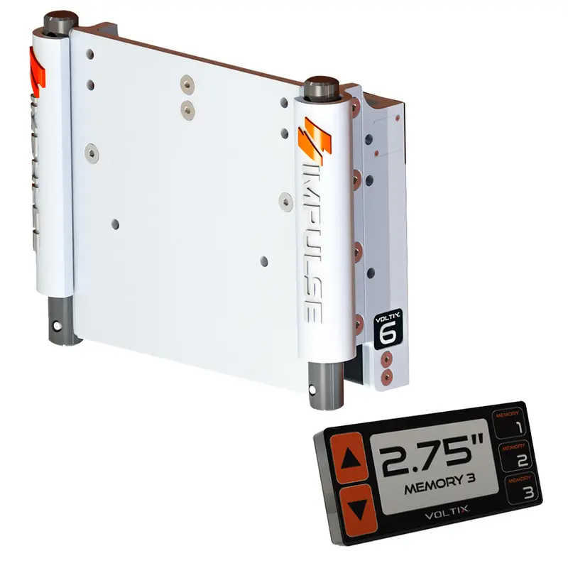 Impulse Xl 6" Set Back Electric Jack Plate W/Smart Control - White Cerakote [75051-W] 1