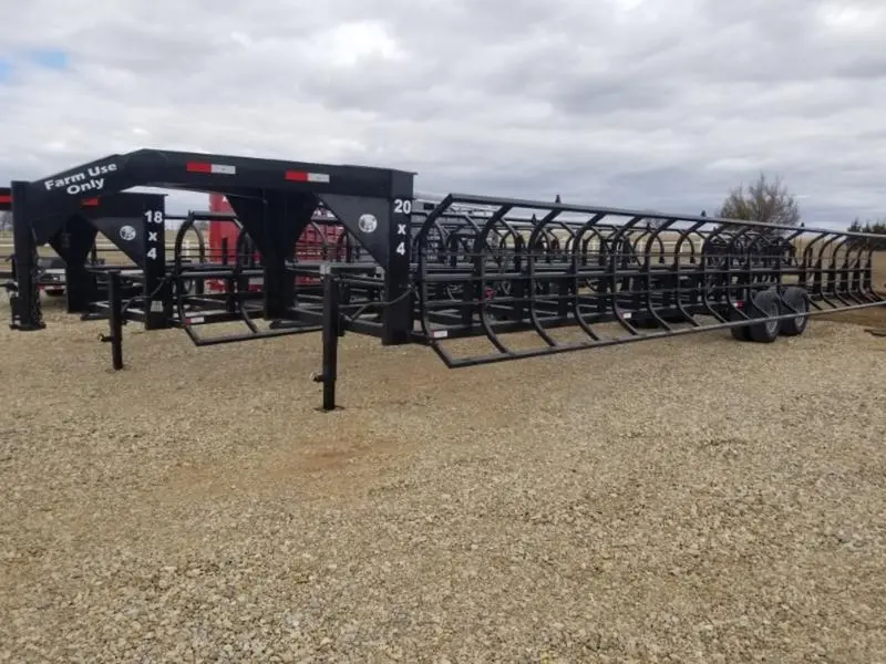 Industrias America Double Wide Bale Trailer | Model 20X4 (Manual Bale Trailer) | Length 20' | Pull Type 1