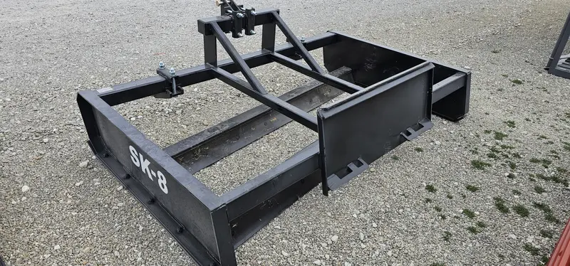 Industrias America Grader Blade | Model Sk-8 | Working Width 8' | Hydraulic Flow 10 To 25 Gpm | For Skid Steers 1