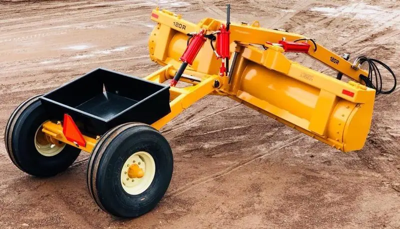 Industrias America Heavy-Duty Grader Blade | Model 120R | Main Frame Tubing 7X7 | Moldboard Height 30" | Horsepower 90 To 200 Hp | For Tractors 1