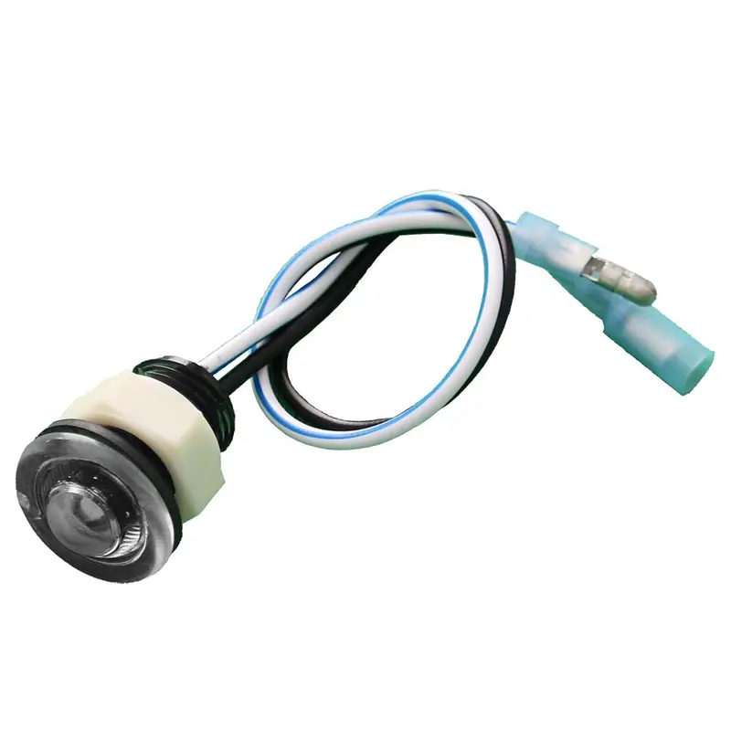 Innovative Lighting Blue/White Bi-Color Domed Bulkhead Light W/2 Wires - .156" Bullets [011-A592-7] 1