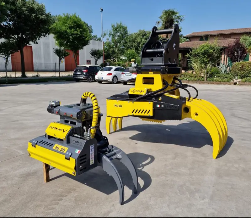 Interlam Grapple Saw Fixed Rotator | Model It1050, It1300, It1600 & It1900 | Cutting Diameter 18"-34" | Machine Size 3-30 Tons | For Excavators 3