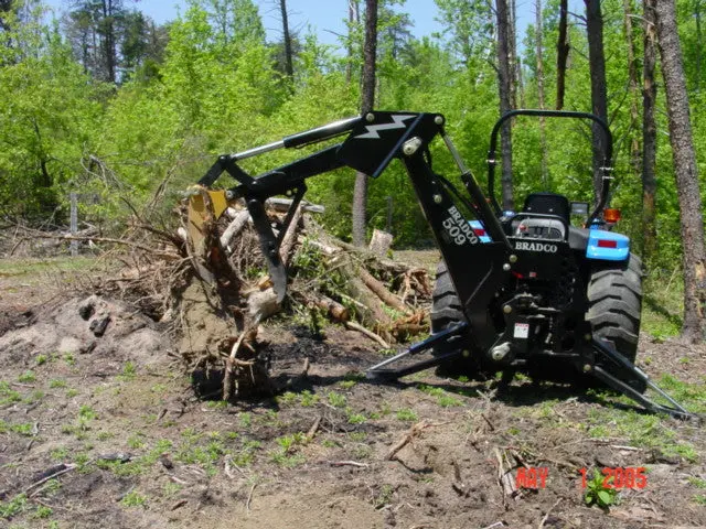 Is Attachment Tree Stumper & Rake | Machine Class 7-8.5 Tons | For Small Loader Backhoe & Excavators 1