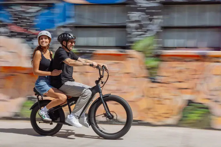 Jackrabbit | Micro Electric Bike | Model Mg Doble | Lightweight 2-Up Electric Micro Hauler | 20” & 24” Street Tires | 749W Cargo Motor | 48+ Mile Range | For Urban, Travel & Everyday Missions 1