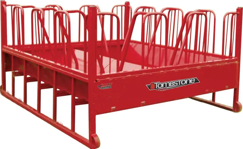 Jbm 7′ & 8' Width Tombstone Feeder With Horses For Tractor 1