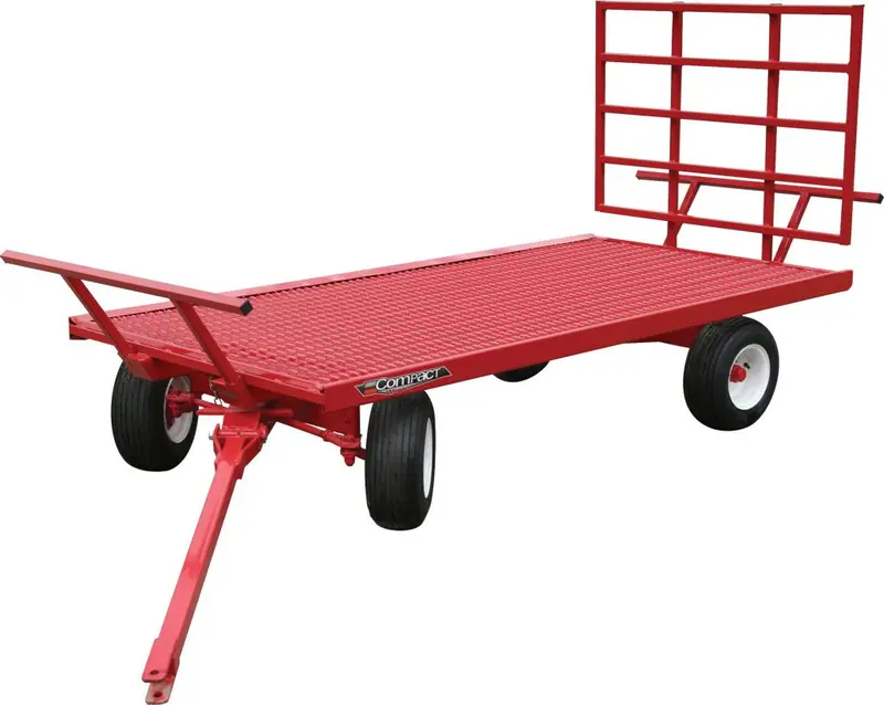 Jbm Compact Bale Rack & Wagon With 4′ X 8′ Steel Mesh Desk For Tractors 1