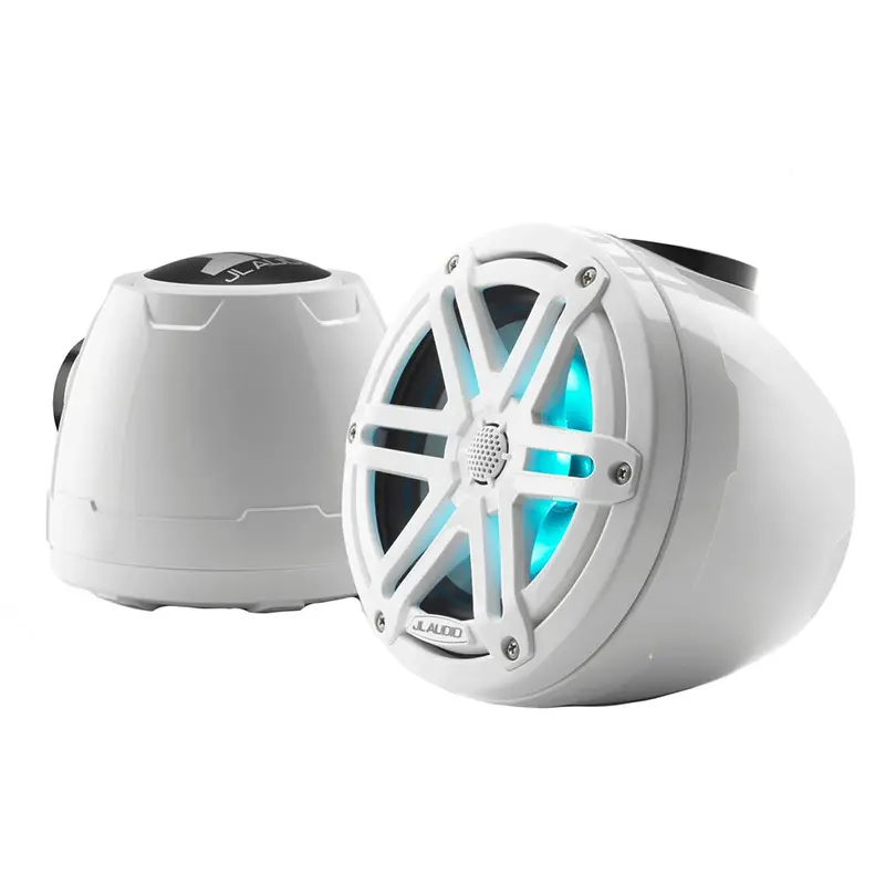 Jl Audio M3 Vex Series 6.5" Enclosed Coaxial Speakers W/Rgb Led Lighting  White Sports Grilles - M3-650Vex-Gw-S-Gw-I [010-03258-00] 1