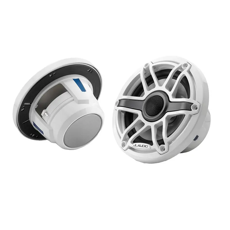 Jl Audio M6 Series 6.5" Marine Coaxial Speakers W/Gloss White Sport Grille - M6-650X-S-Gwgw [010-03090-00] 1