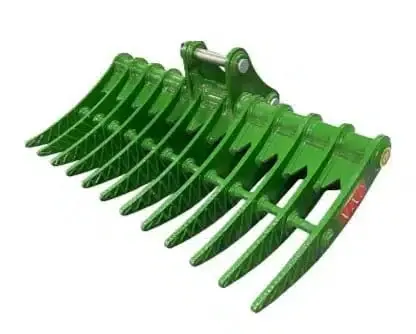 Jma Attachments Brush Rake | Rake Width 60" Inches | Pin Size 50Mm | For 8 – 13 Tons Excavators 1