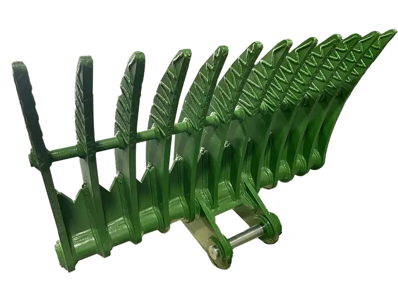Jma Attachments Brush Rake | Rake Width 70" Inches | Pin Size 65Mm | For 10 – 15 Tons Excavators 1