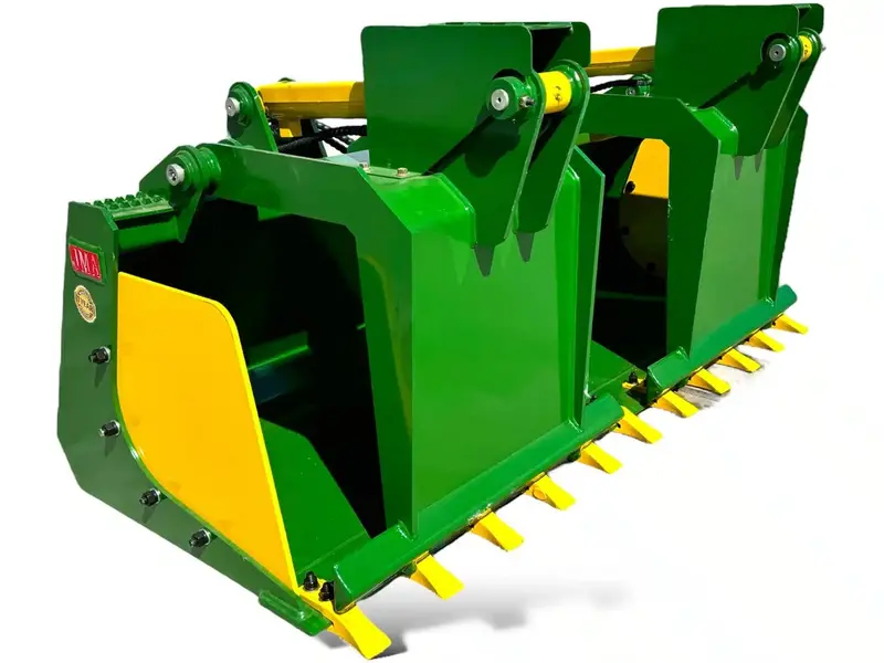Jma Attachments Heavy Duty Grapple Bucket With Teeth | Grapple Bucket Width 72" Inches | For Skid Steers 1