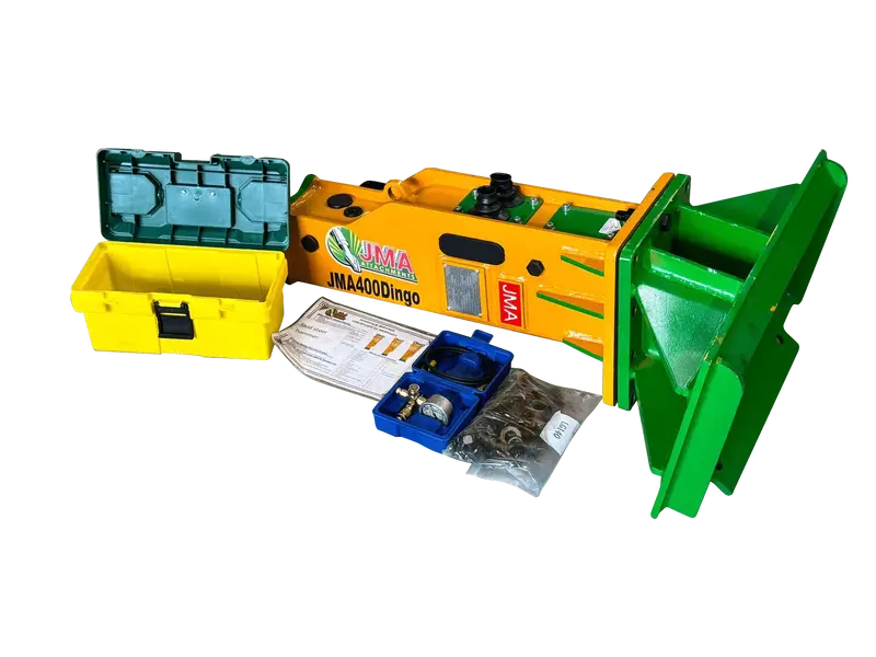 Jma Attachments Hydraulic Hammer | Model Jma-400 Dingo | Energy Class 280 Joules | For Skid Steers 1