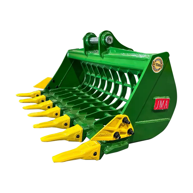 Jma Attachments Skeleton Bucket With Teeth | Bucket Width 36", 48", 60" Inches | Pin Size 45Mm | For 5 – 6.5 Tons Mini Excavators 1