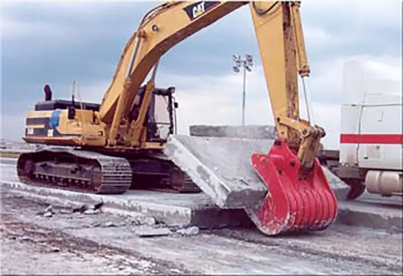 Kenco Slab Crab | Concrete Slab Removal Bucket | 36" To 54" Standard Width | Up To 21" Slab Thickness | For Excavator 1