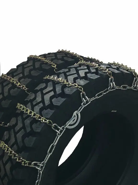 Kinedyne Grip Link Tire Chains | 15402Pk | Tire Size 11 X 22.5 | Dual-Triple V-Bar Cross Chain | For Heavy-Duty Highway Truck Drive Tires & Extreme Winter Traction 1