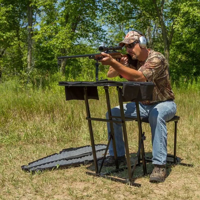 Kshot Portable Shooting Bench W/ Gun Rest | Model Cl-Ks-Sbp | Width 36" | For Hunting, Range & Outdoor Shooting 1