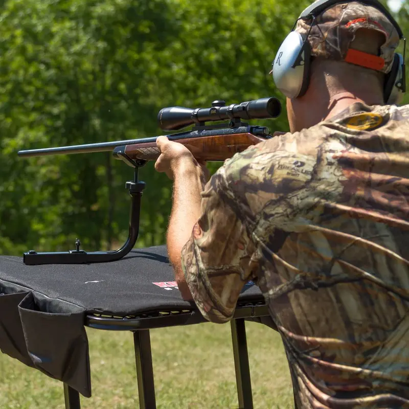Kshot Portable Shooting Bench W/ Gun Rest | Model Game-Cart-Hd | 55.5" Length X 24" Width | Capacity 300 Lb | For Hunting & Target Shooting 1