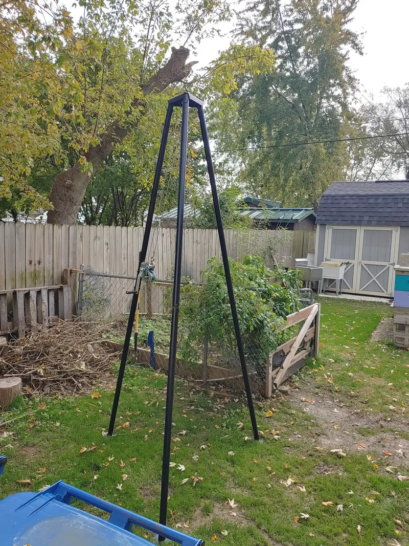 Kshot Tripod Game Hoist W/ Gambrel | Model Drc-Dtp-V2 | Height 107" | Capacity 500 Lb | For Hunting & Field Dressing 1