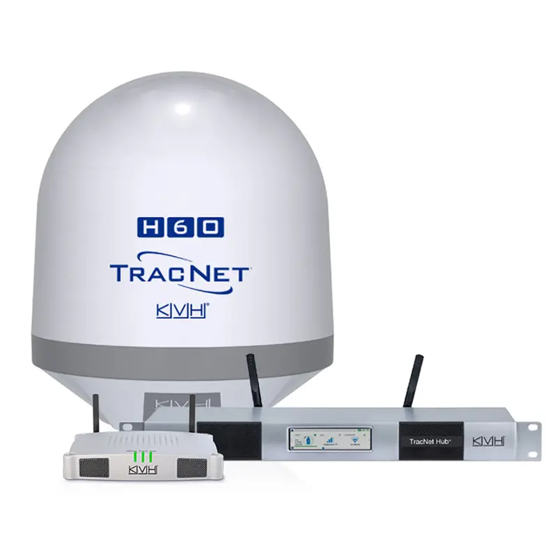 Kvh Tracnet H60 Ku-Band Antenna W/Tracnet Hub [01-0436-11] 1