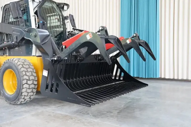 Landy Attachment Rock Grapple Bucket | Width 72" & 84" | 16 Gpm | For Skid Steers 1