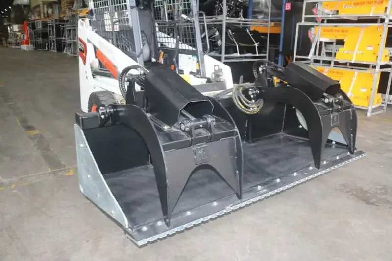 Landy Attachments Grapple Bucket | Widths 78" & 85" | 25-40 Hp | 16 Gpm | For Skid Steers, Tractors, Atvs & Utvs 1