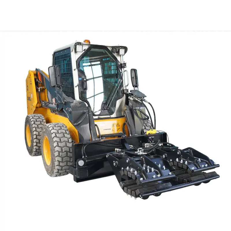 Landy Attachments Hydraulic Pole Setter | Width 42" & 52" | Opening Range 3"-21" | 16 Gpm | 1 Ton | For Skid Steers, Excavators & Telehandlers 1