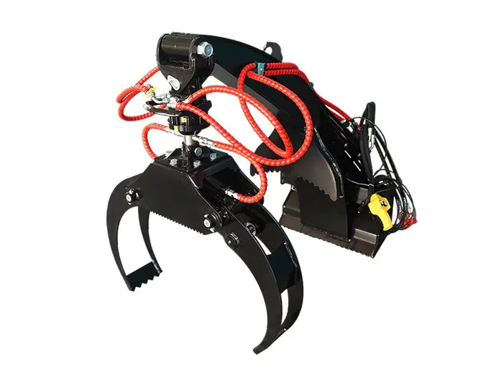 Landy Attachments Mini Skid Steer Log Grapple | Operating Width 48" | 8-13 Gpm | For Mini Skid Steers 1