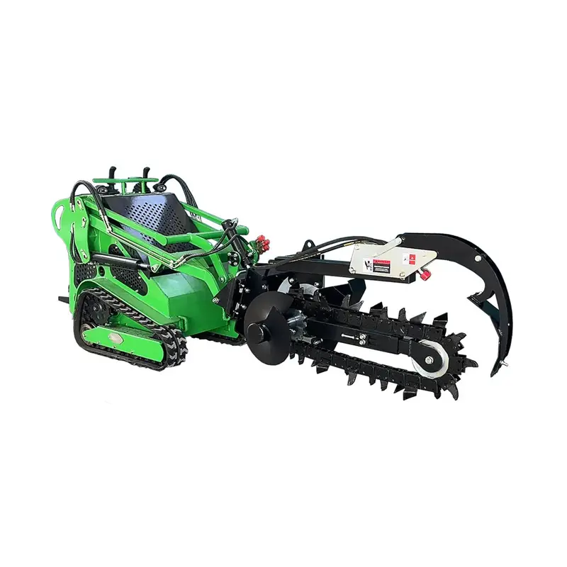 Landy Attachments Mini Skid Steer Trencher | Trenching Depth 37" | Cutting Width 6" | 20 Gpm | For Mini Skid Steers 1