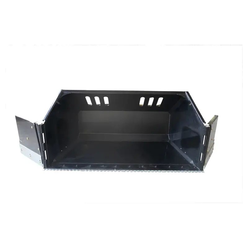 Landy Attachments Snow Bucket With Wings | Width 91" | 20-35 Hp | For Skid Steers, Atvs, Utvs & Tractors 1