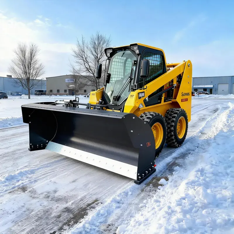 Landy Attachments Trip Edge Snow Pusher | Width 84" | 12-25 Gpm | 20-35 Hp | For Skid Steers, Loaders & Tractors 1