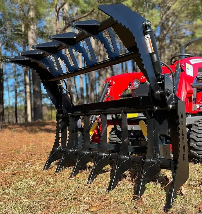 Lane Shark Root Rake Brush Grapple 3 | Width 48", 56" & 64" | Up To 40 Hp | 8 To 25 Gpm | For Skid Steers & Tractor 1