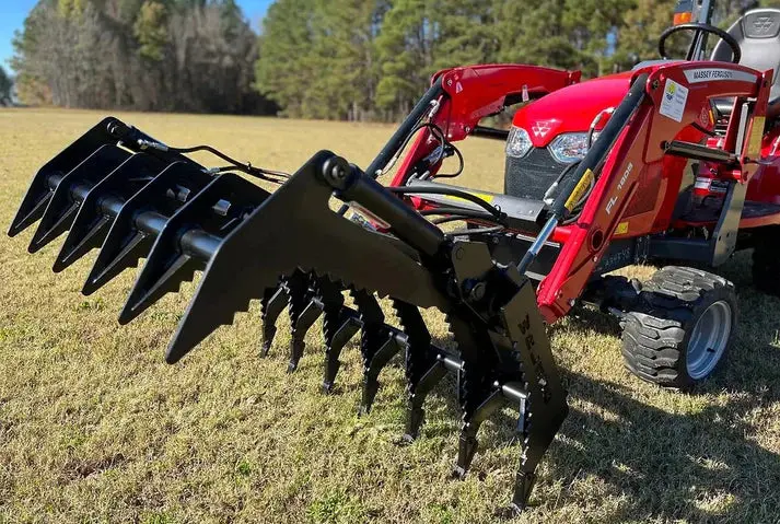 Lane Shark Root Rake Brush Grapple 3 | Width 48", 56" & 64" | Up To 40 Hp | 8 To 25 Gpm | For Skid Steers & Tractor 2